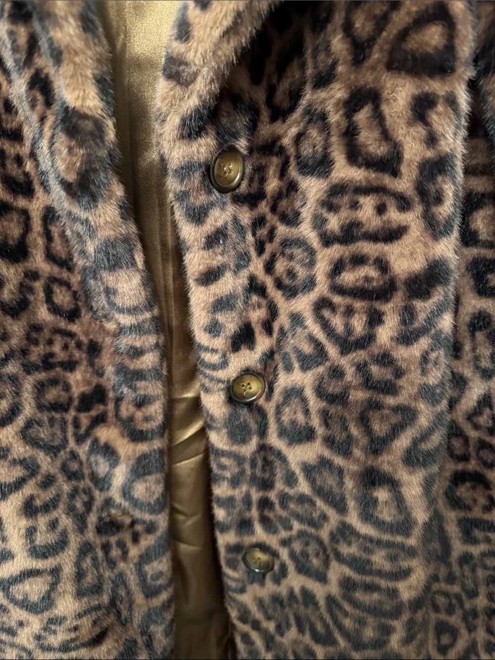 Walter Baker Leopard-Print Faux Fur Teddy Coat in Brown and Black - Picture 4 of 4